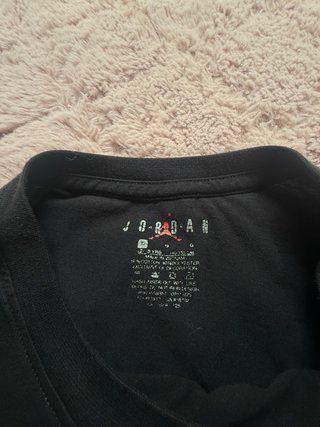 T-shirt Jordan bambina nera
