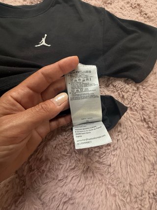 T-shirt Jordan bambina nera