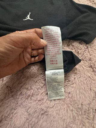 T-shirt Jordan bambina nera