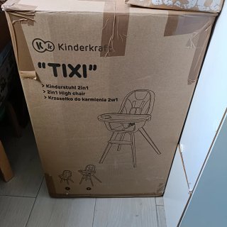 Trona Kinderkraft patas madera y verde 2semana uso