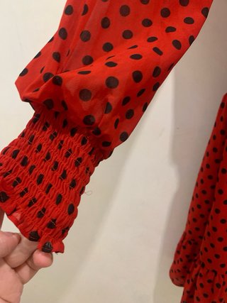 Vestido Michael Kors Rojo Lunares