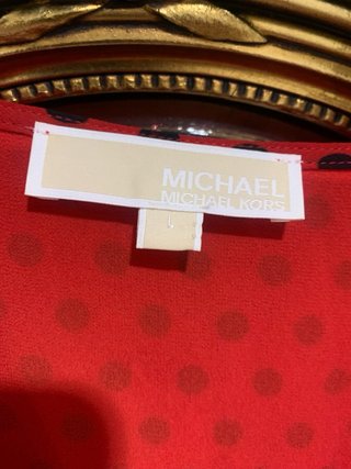 Vestido Michael Kors Rojo Lunares