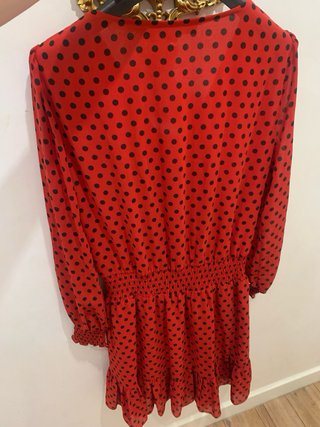 Vestido Michael Kors Rojo Lunares