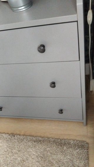 Cómoda 6 cajones gris sin uso