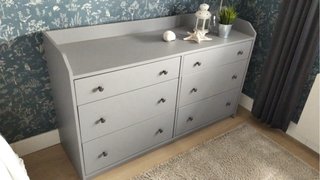 Cómoda 6 cajones gris sin uso