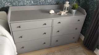 Cómoda 6 cajones gris sin uso