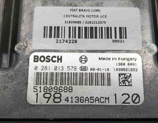 2174229 51809688 0281013579 centralita fiat bravo