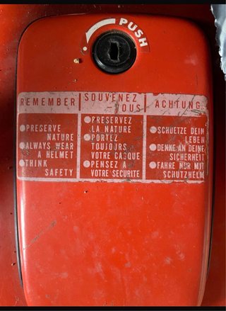 Honda CB 125 S 1981 Naranja
