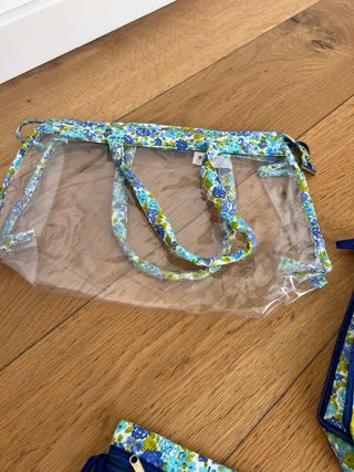 Set 3 Neceser Floral Azul Nuevo