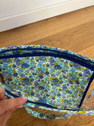 Set 3 Neceser Floral Azul Nuevo