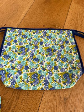 Set 3 Neceser Floral Azul Nuevo