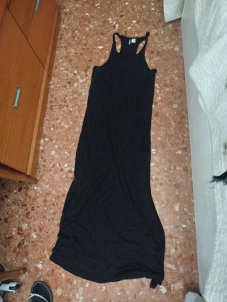 Vestido largo negro