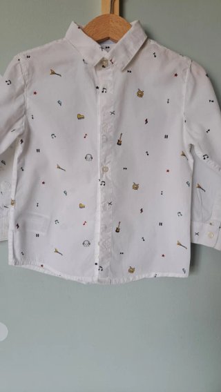 Camisa infantil Mayoral 24meses instrumentos