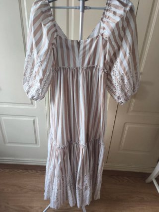 Vestido largo Uterqüe rayas