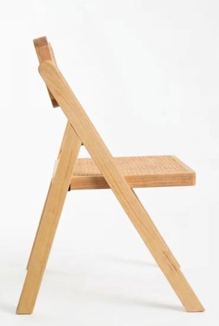 Silla madera y ratán