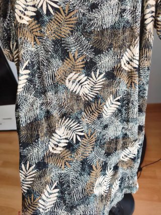 Vestido estampado hojas fresquito