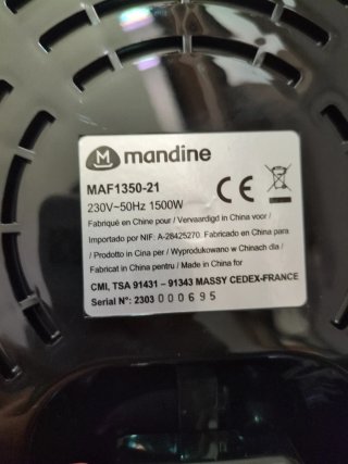 Freidora Aire Mandine 3,5L