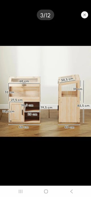 Jaula para hámster de madera