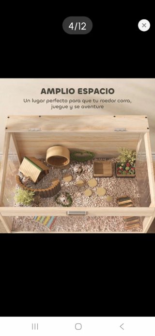 Jaula para hámster de madera