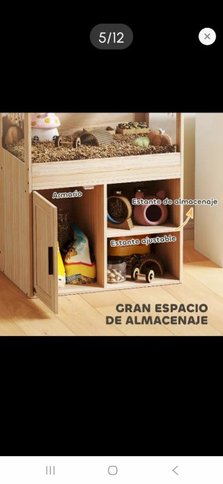 Jaula para hámster de madera