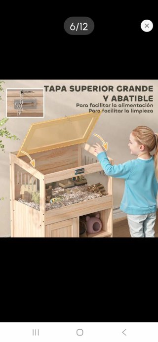 Jaula para hámster de madera