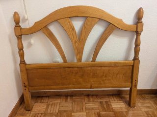 Cabecero de cama de madera 114x100