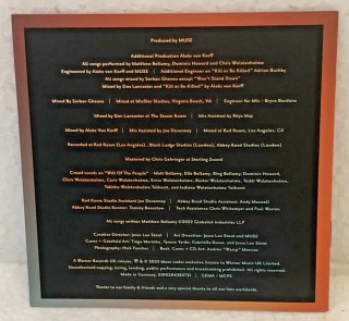 Muse Will Of The People CD 2022