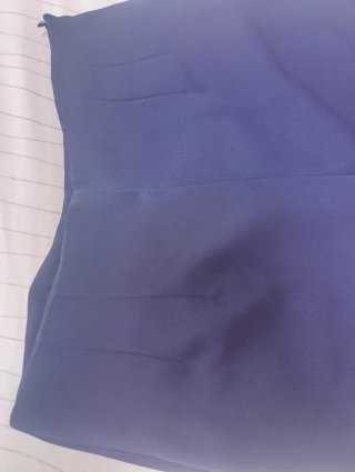 Pantalón ancho azul mujer