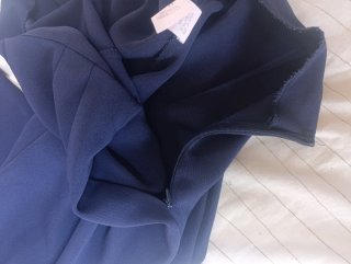 Pantalón ancho azul mujer