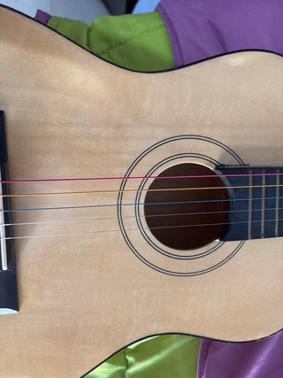 Guitarra Acústica Cuerdas Colores