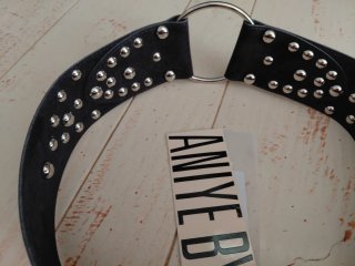 Cinturone ANIVE BY con borchie e anello