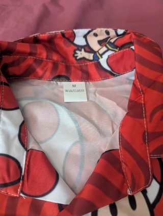 Camisa Hawaiana Toad Mario Bross