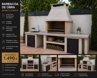 Barbacoa de Obra Modelo Clásico
