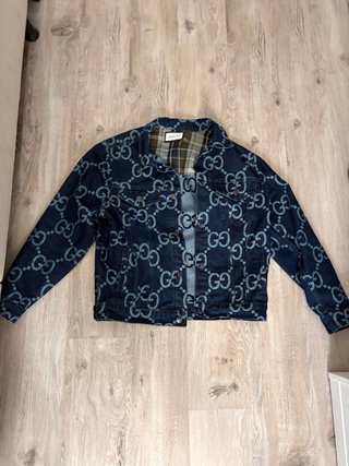 Giacca Gucci Denim GG Monogram Blu