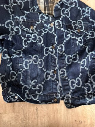 Giacca Gucci Denim GG Monogram Blu