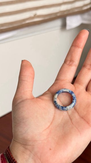 Anillo Jaspe Azul Natural