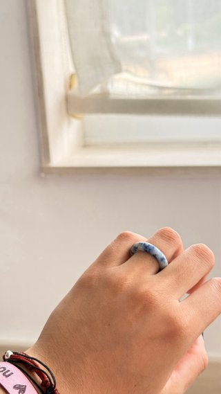Anillo Jaspe Azul Natural
