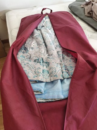 Traje Fallera Niña Azul y Plata