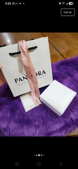 Pulsera Pandora Cierre Rosa Encantada Disney. 18cm
