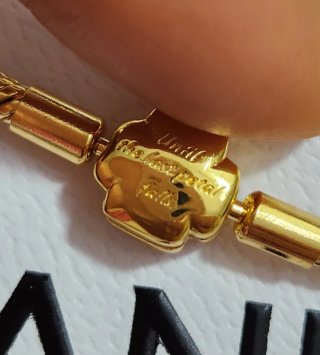 Pulsera Pandora Cierre Rosa Encantada Disney. 18cm