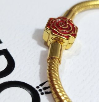 Pulsera Pandora Cierre Rosa Encantada Disney. 18cm
