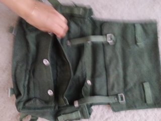 Bolso mochila verde militar
