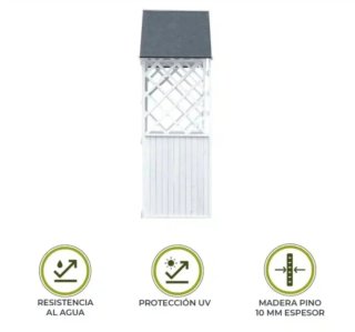 Banco exterior Gardiun Chloe KNΗ1120 con marquesin