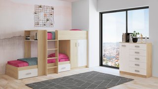 Cama tren infantil Muebles Aiko