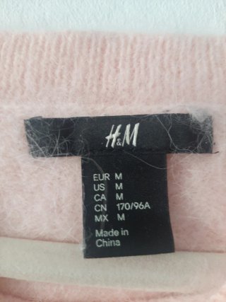 Jersey H&M Angora Rosa