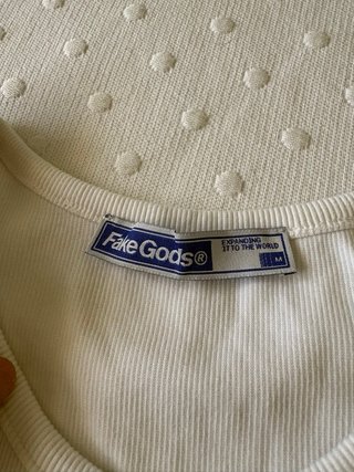 Camiseta tirantes Fake Gods blanca