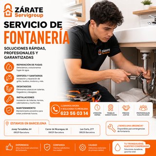 Servicio Fontanero Barcelona Urgente 24/7