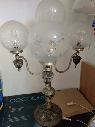 Conjunto Reloj Candelabros Lámpara Mes