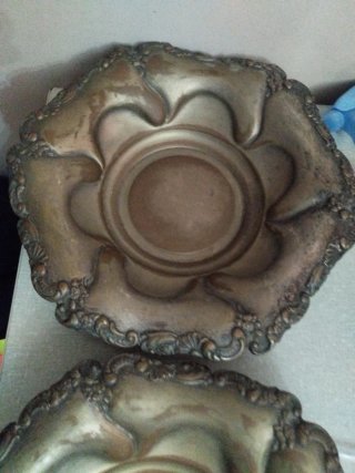 2 Bandeja antigua decorativa