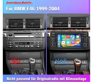 Pantalla CarPlay, para BMW  E46